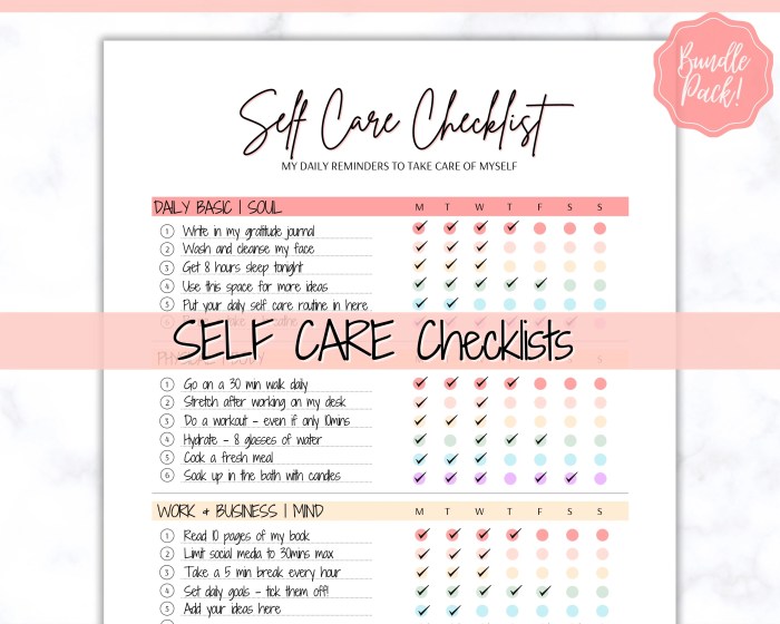 Mental health self-care routines